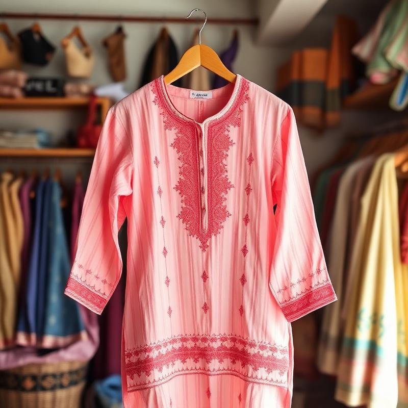 Hand stitched kurta